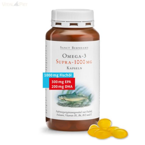 Sanct Bernhard Omega-3 Supra-1000 Halolaj 120 db kapszula