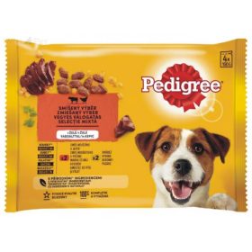 Pedigree 4x100 g alutasakos adult (marha + baromfi)