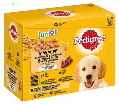 Pedigree 12 pack alutasakos JUNIOR