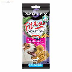 Panzi FitActive Denta-Sticks Hypoallergenic Digestion "S" 140 g - jutalomfalat rozmaring, kurkuma