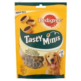   Pedigree Tasty Minis 140 g jutalomfalat kutyáknak sajtos & marha töltött kiskorongok