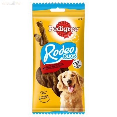 Pedigree Rodeo DUO 123 g marha-sajt jutalomfalat kutyáknak