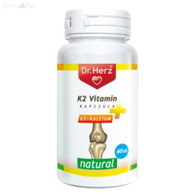   Dr. Herz K2 25 µg + D3 10µg + kálcum 250mg kapszula 60db                          