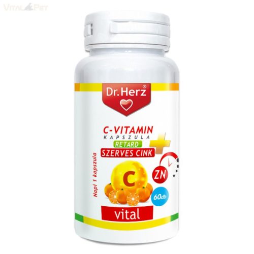 Dr. Herz C-vitamin+ Szerves Cink kapszula 60 db