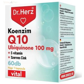   Dr. Herz Koenzim Q10 100 mg 60 db kapszula doboz                     