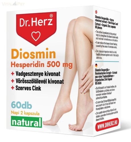 Dr. Herz Diosmin Hesperidin 500 mg 60 db kapszula doboz                  