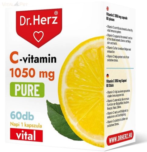 Dr. Herz C-vitamin 1050 mg PURE 60 db kapszula doboz