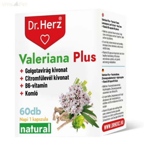 Dr. Herz Valeriana Plus 60 db kapszula doboz