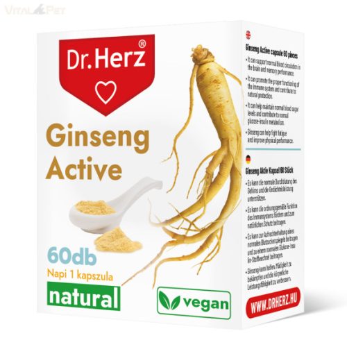 Dr. Herz Ginseng Active 60 db kapszula doboz