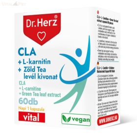   Dr. Herz CLA + L-Karnitin  + Zöld tea kivonat 60 db kapszula doboz