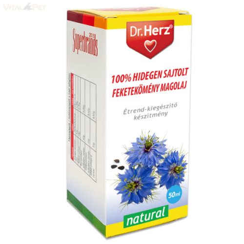 Dr. Herz Hidegen sajtolt feketekömény olaj 50ml                                                                                     