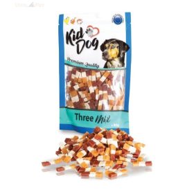   KidDog jutalomfalat kutyáknak - Three Mix - csirke 35%,kacsa 30%,tőkehal 25% 80 g