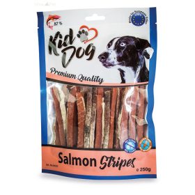   KidDog jutalomfalat kutyáknak - 100% Salmon stripes omega - 3 - lazac csíkok 80g