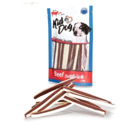   KidDog jutalomfalat kutyáknak - Beef sandwich with cod - marha&tőkehal szendvics 80g