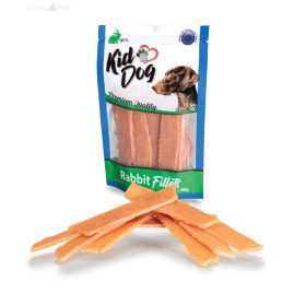   KidDog jutalomfalat kutyáknak - Rabbit Fillets - 90% nyúlhús 80g