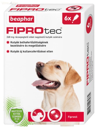 Beaphar FIPROtec SpotOn L nagytestű kutyáknak (20-40kg) 6db