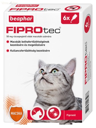 Beaphar FIPROtec SpotOn macskáknak 6db