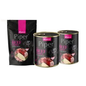 PIPER 400 g konzerv kutyáknak 65%-os marhapacal