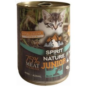   Spirit of Nature CAT Hypoallergenic KITTEN konzerv 415 g Lamb&Rabbit / Bárány- és Nyúlhússal