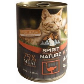  Spirit of Nature CAT Hypoallergenic konzerv 415 g Ostrich / Strucchússal