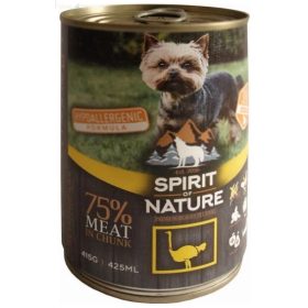   Spirit of Nature Hypoallergenic konzerv DOG 415 g Ostrich / Strucchússal