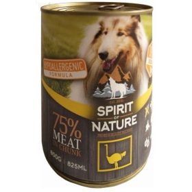   Spirit of Nature Hypoallergenic konzerv DOG 800 g Ostrich / Strucchússal