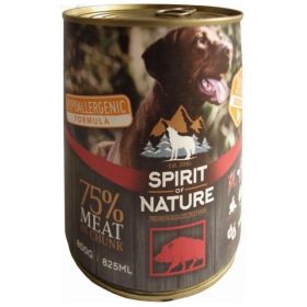   Spirit of Nature Hypoallergenic konzerv DOG 800 g Wild boar / Vaddisznóhússal