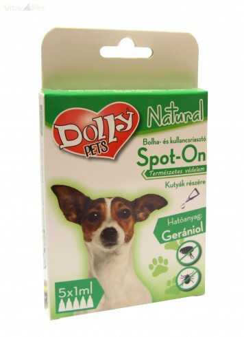 Dolly Natural bolha és kullancsriasztó spot-on kutyáknak 5x1 ml