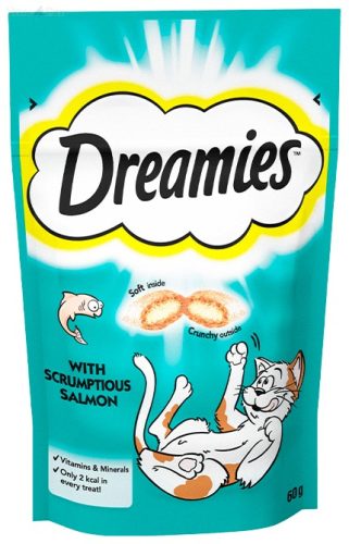 Dreamies jutalomfalat cicáknak 60g lazac