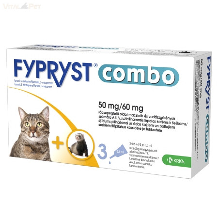 Fypryst Combo macska és vadászgörény számára 0,5ml 3db
