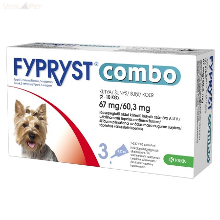 Fypryst Combo kutyáknak (0,67ml 2-10kg) 3db