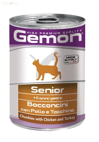 Gemon Cat SENIOR Csirke/Pulyka 415g