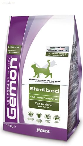 Gemon Cat 20kg száraz Steril (pulyka)