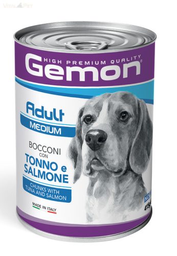 GEMON DOG MEDIUM ADULT Tonhal/lazac 415g