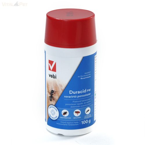 Vebi Duracid PW rovarirtó porozószer, rovarriasztó por, 100 g
