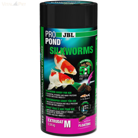 JBL ProPond Silkworms M 0,34kg/1l