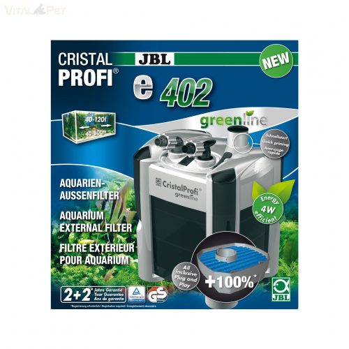JBL CristalProfi E402 greenline külső szűrő 40-120 l 450 l/h       