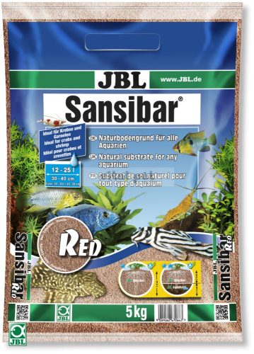 JBL Sansibar RED 5kg - természetes hatású dekorhomok 
