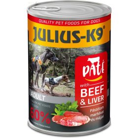 JULIUS K-9 400 g konzerv kutyáknak Beef&Liver