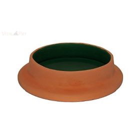   Kerámia M114 tengerimalac etető tálka óriás terrakotta  14×14×4