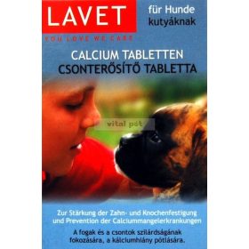 LAVET kutya csonterősítő (calcium) tabletta 