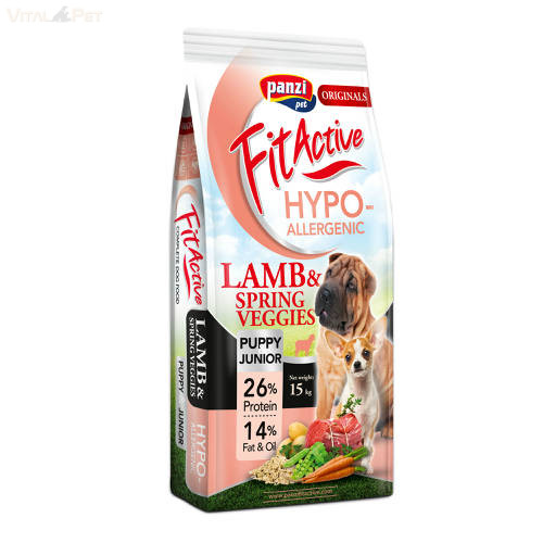 Panzi FitActive ORIGINALS 15 kg PUPPY&JUNIOR HYPOALLERGENIC Lamb&Spring Veggies