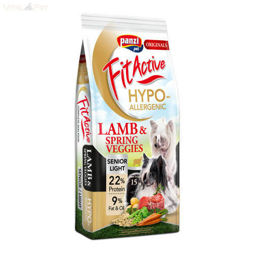 Panzi FitActive ORIGINALS 15 kg SENIOR/LIGHT HYPOALLERGENIC Lamb&Spring Veggies