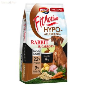   Panzi FitActive ORIGINALS 4kg Hypoallergenic ADULT LIGHT Rabbit and Carrots