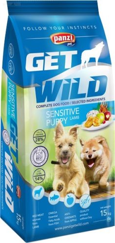 Panzi GetWild 15 kg Puppy sensitive (bárány&hal+alma)