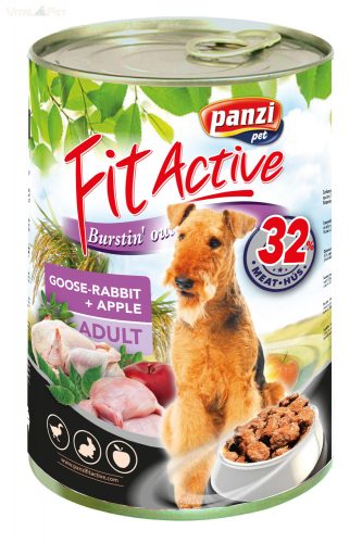 Panzi Fit Active Prémium 1240 g konzerv kutyáknak liba-nyúl-alma