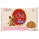 Purina ONE 4x85 g MINI DELICATE Lazac+rizs+sárgarépa szószban