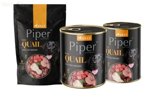 PIPER 400 g konzerv kutyáknak 65%-os fürj