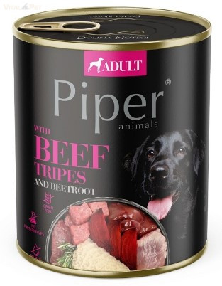 PIPER 800 g konzerv kutyáknak 65%-os marhapacal