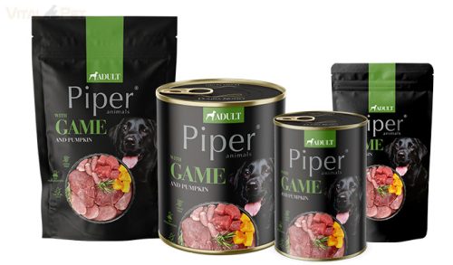 PIPER 800 g konzerv kutyáknak 65%-os vad sütőtökkel